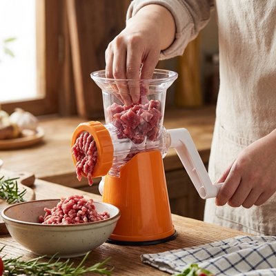 Hachoir a viande manuel polyvalent pour moudre la viande, hacher le poivre, l'ail et le gingembre