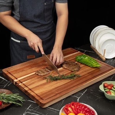 Planche à découper BeechCut qui peut être utilisée comme plateau de service