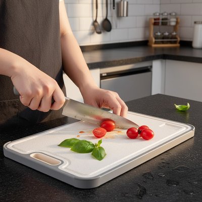 Planche a decouper inoxychef douce pour les lames de couteaux
