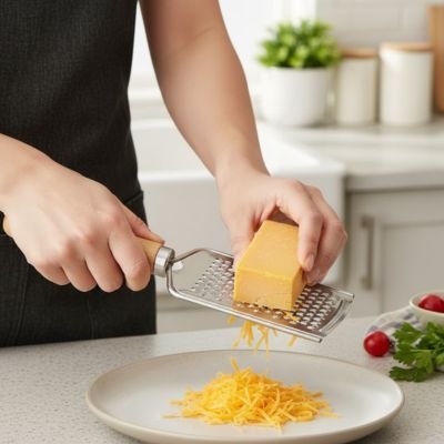 Rape a fromage en acier inoxydable facile à nettoyer
