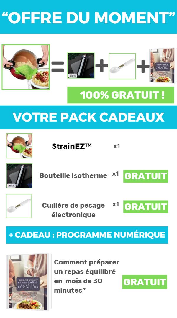 StrainEZ™ - Égouttoir pour aliments - Cuisinez - mieux