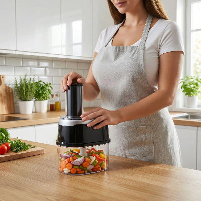 Maman coupe légumes électrique pour salade