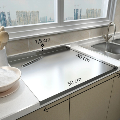 Planche à découper inox grand format