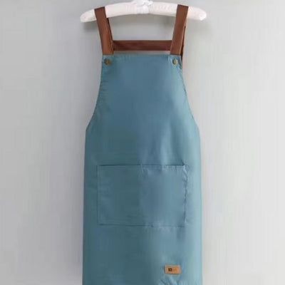 Tablier de cuisine bleu chic