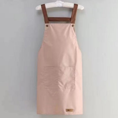 Tablier de cuisine rose pale