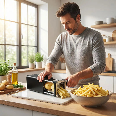 coupe frite professionnel papa cuisine des frites dorées