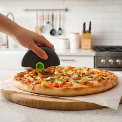 Couteau à pizza multifonctionnel 