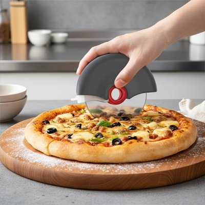 Couteau à pizza pour des coupent faciles et précises