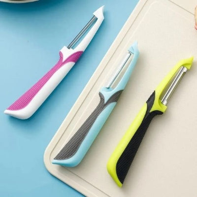 Éplucheur à pommes design trois couleurs