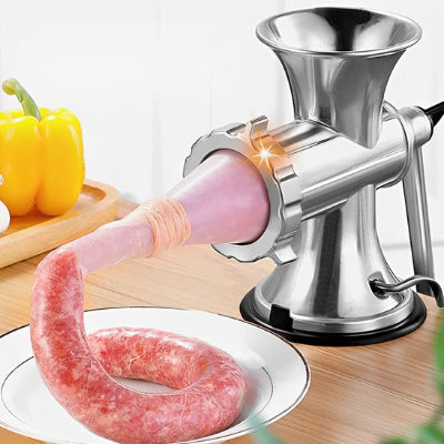 Hachoir a viande avec ventouse à vide pour fixer fermement  sur table lisse 