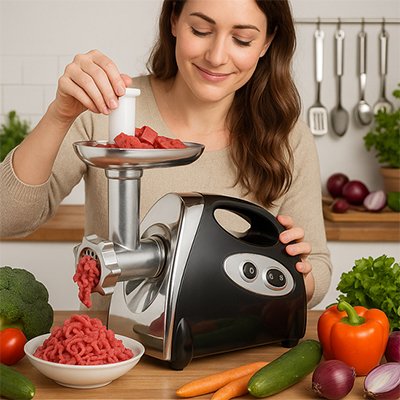 Hachoir à viande fabriqué en abs et acier inoxydable