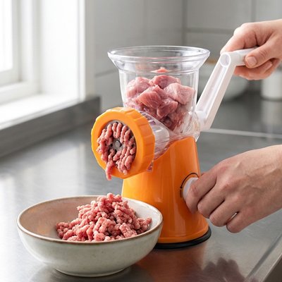 Hachoir a viande manuel pour faire facilement de la viande hachée, de la purée d'ail