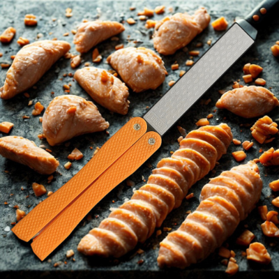 pierre a aiguiser sharpfold orange texturee