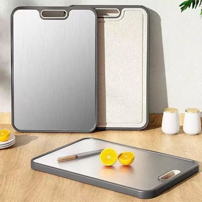 Planche a decouper inoxychef en acier inoxydable