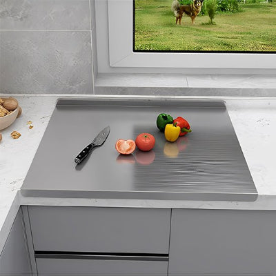 Planche a decouper inoxyslice pour couper et pétrir