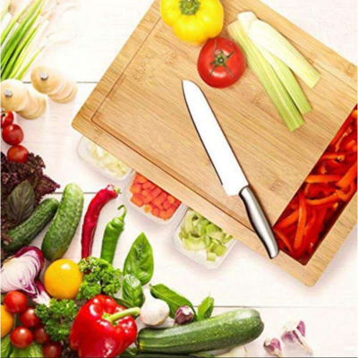 planche à découper pullnserve légumes variés