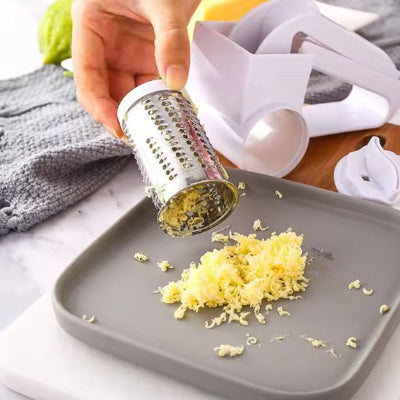 Rape a fromage a levier rotatif permettant un râpage sans effort