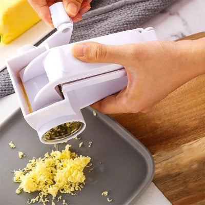 Rape a fromage a manivelle avec lames rotatives tranchantes