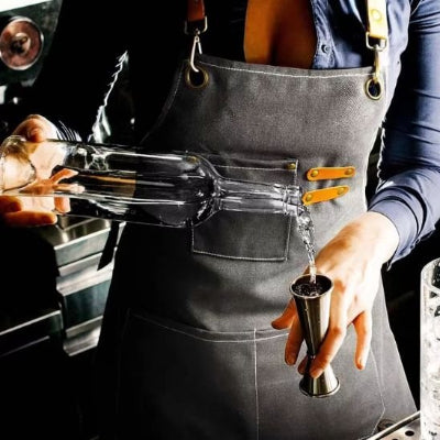 tablier de cuisine  livré avec un sac à outils et un sac d'accessoires de travail